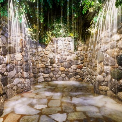 Waterfall grotto